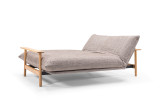 Balder Quiltus raztegnjen v posteljo v tkanini 472 Yuveno Warm Grey – ležišče 140 × 200 cm za vsakodnevno uporabo