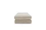 Circlus Daybed pogled od strani v tkanini Esina Almond