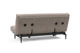 Colpus 140 Sofa Bed pogled od zadaj v tkanini 318 Cordufine Beige Nordic Mattress