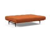  Colpus 140 Sofa Bed raztegnjen v posteljo v tkanini 412 Esina Rust Nordic Mattress