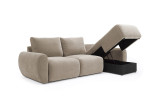 Norum Sofa Bed funkcija shrambe pod ležalnikom svetla tkanina 417