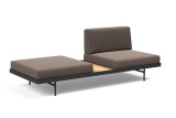 Puri Daybed kavč za spanje z ležiščem 80x195 cm v temni tkanini 530 Bouclé