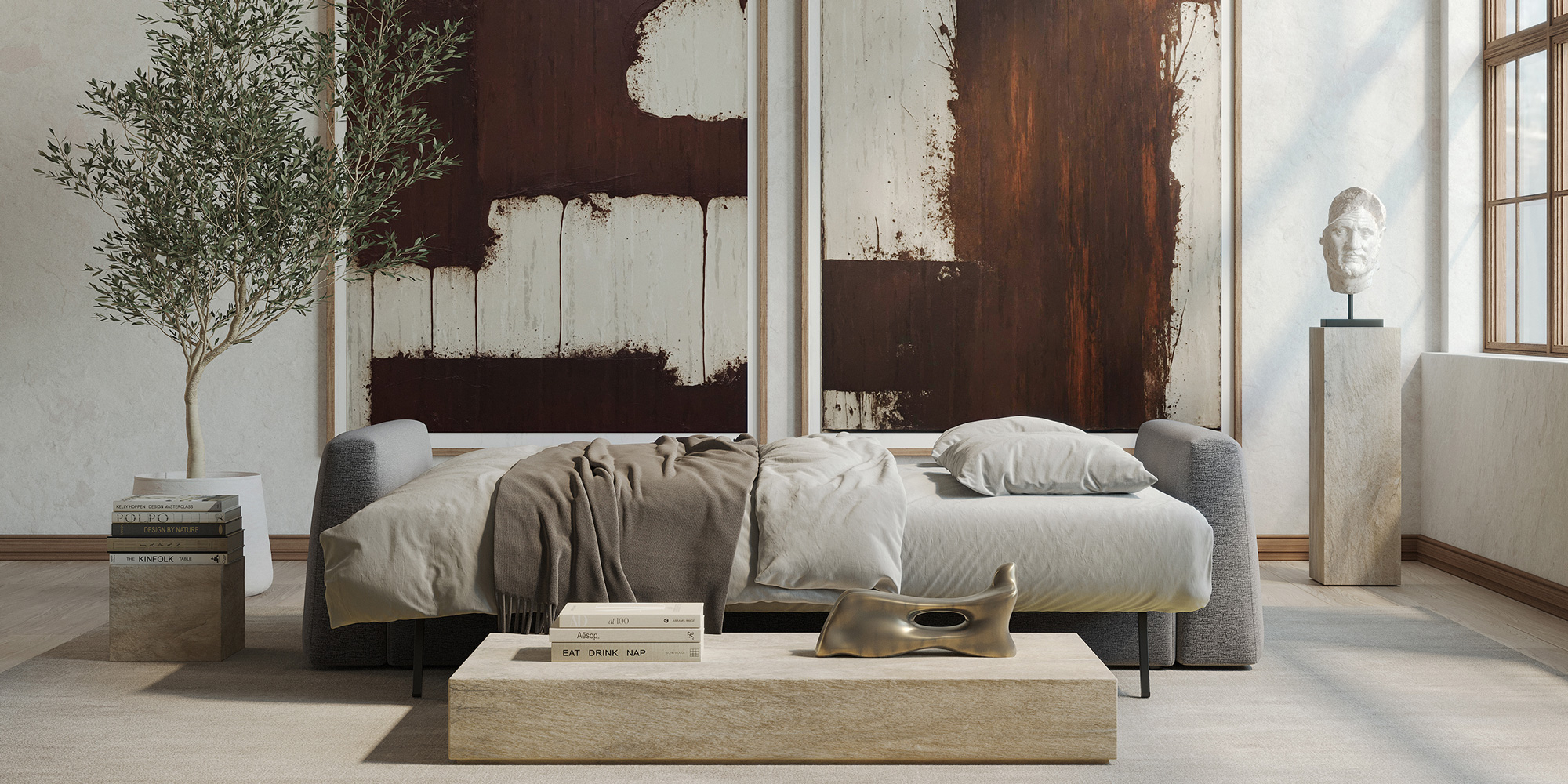 Cone Sofa Bed Raztegljiv kavč Cone Sofa Bed v tkanini 282