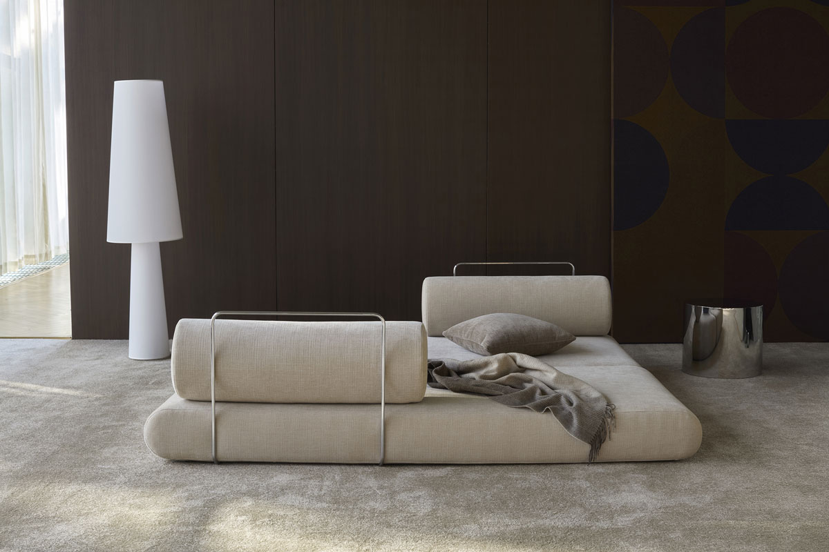 Circlus Daybed z okroglimi blazinami kot dve ločeni postelji 90x200 cm