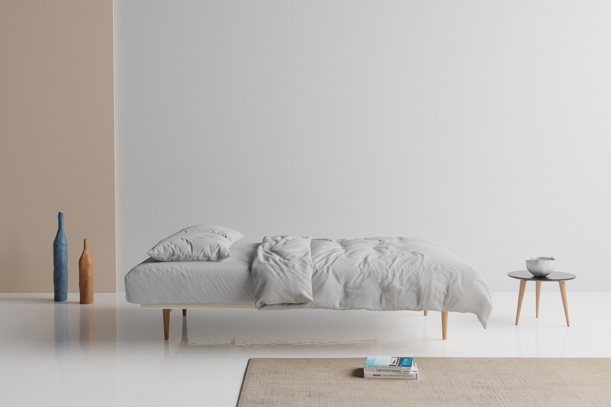 Colpus 140 Sofa Bed raztegnjen v posteljo 140 x 200 cm