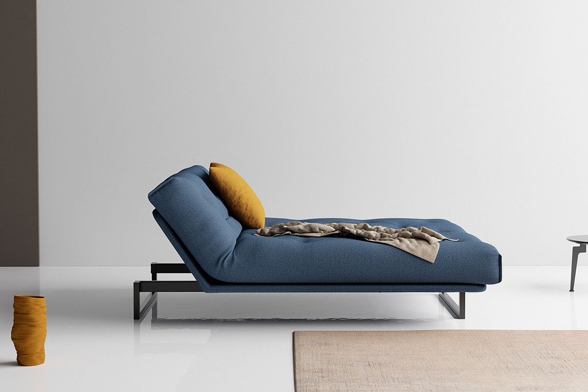 Fraction 140 Sofa Bed raztegnjen v posteljo 140 x 200 cm