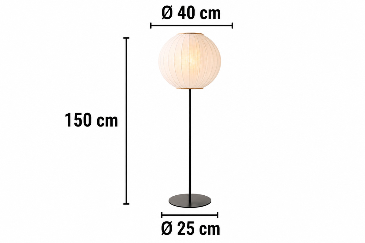 Dimenzije Balloon talne svetilke Ø40