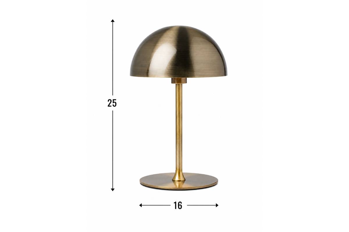 Dimenzije namizne svetilke Halo Design Boogie Ø16