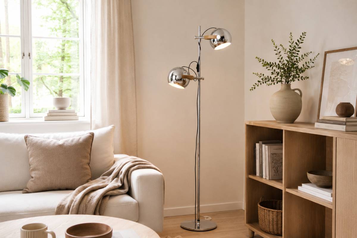 DC talna svetilka Halo Design v notranjem ambientu