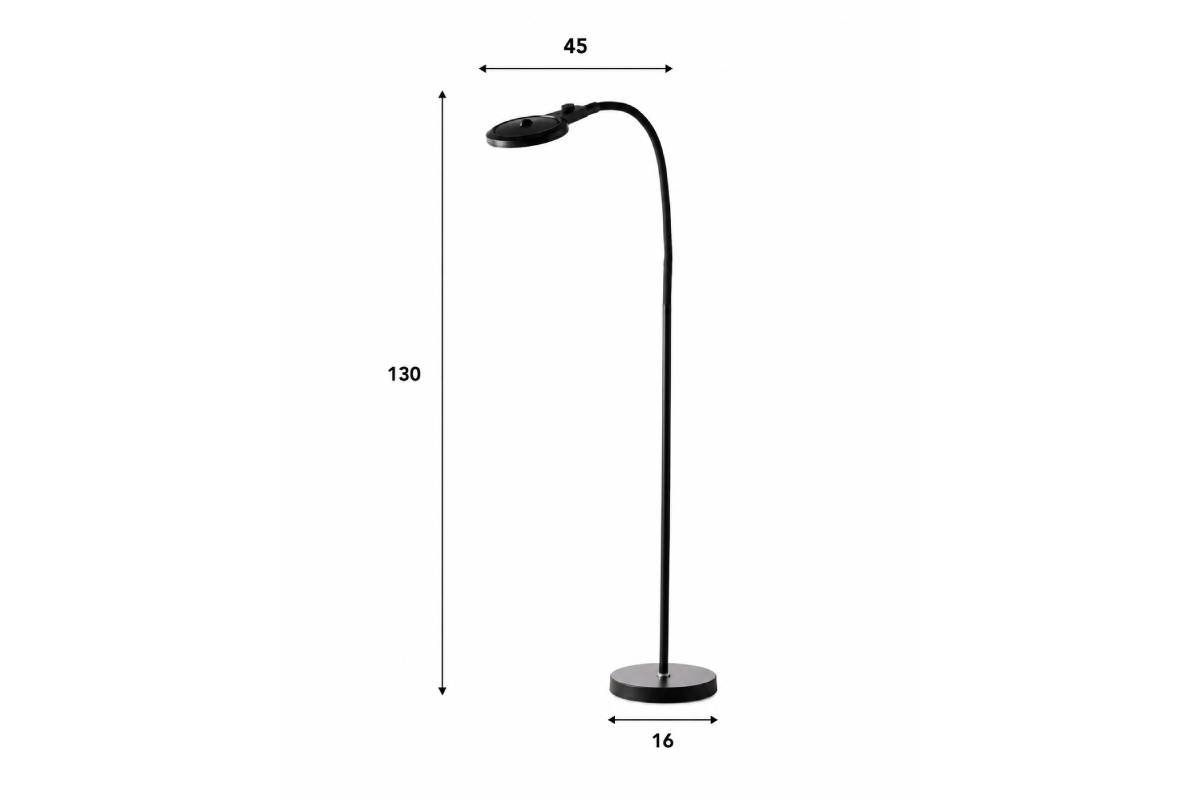 Dimenzije Magni Charge Superflex prenosne svetilke z lupo