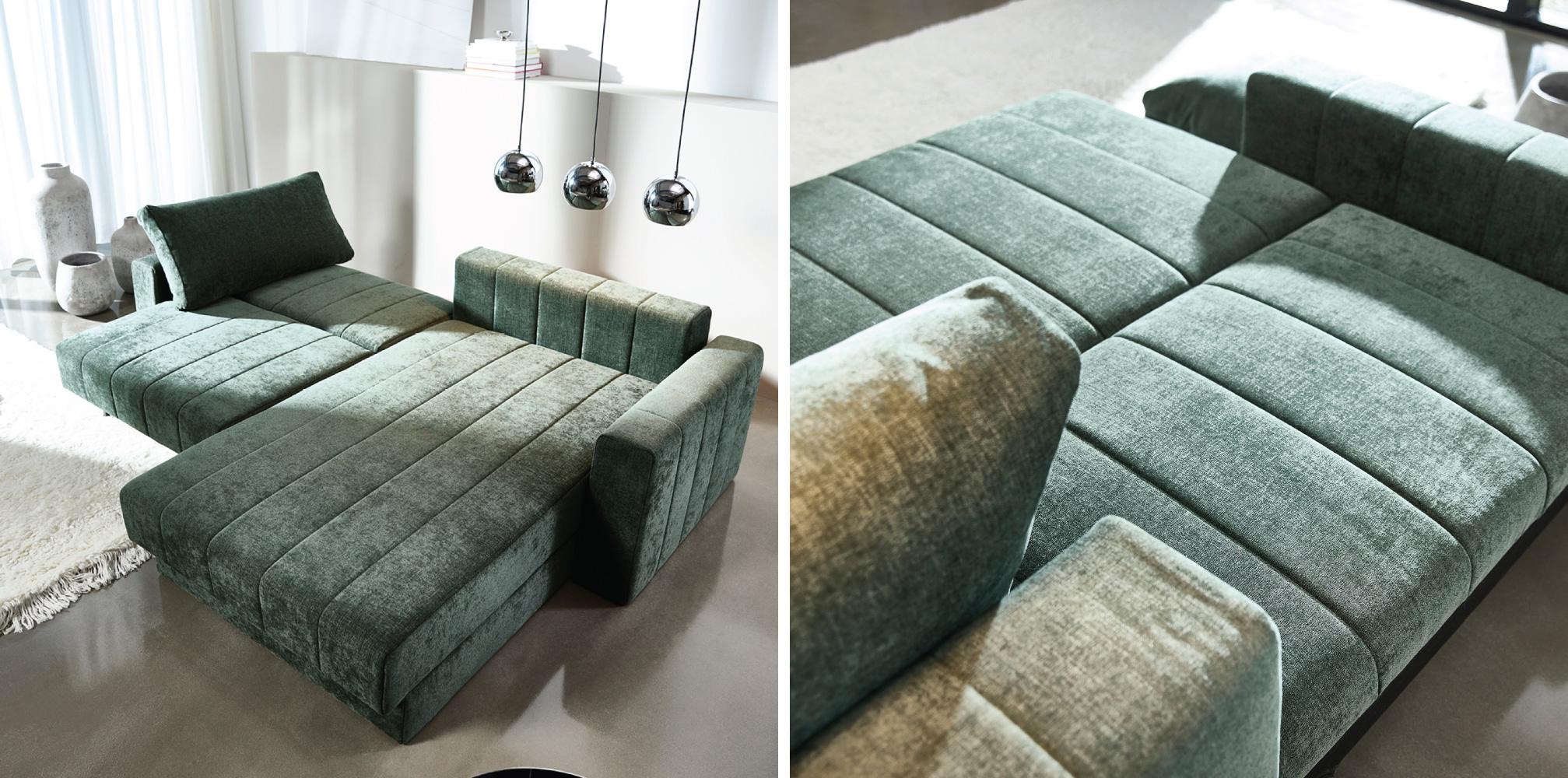 Akello Lounger z rokonasloni Raztegljiv kavč Akello Lounger z rokonasloni
