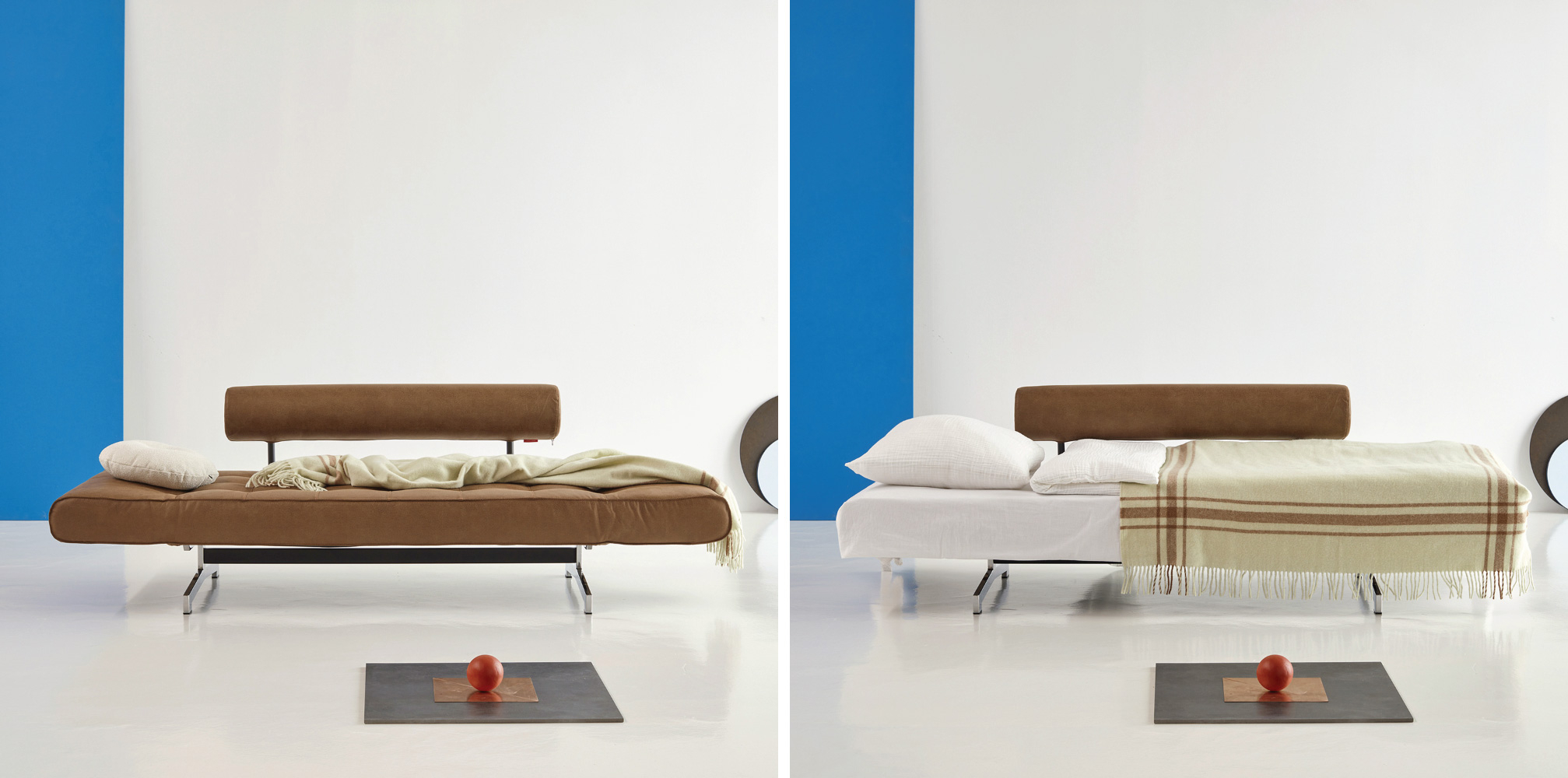 Ghia Chrome Day Bed Raztegljiv kavč Ghia Chrome