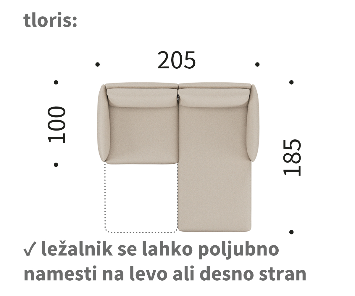 kayto D1 dimenzije kayto D1 kotna sedežna garnitura