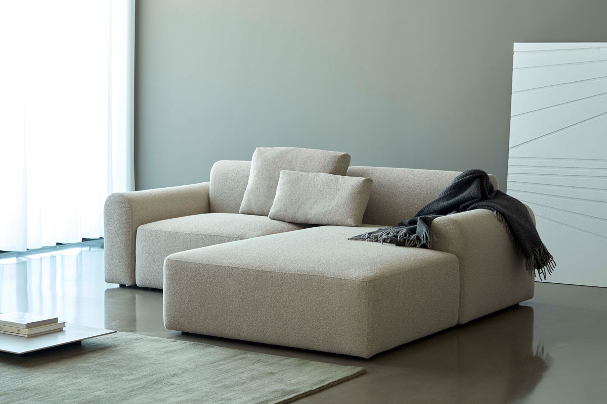 Rund D1-2 v tkanini Boucle 539 Beige