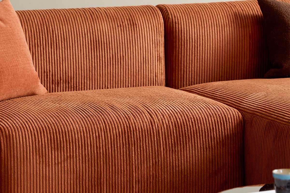 Detajl tkanine Corduroy 595 na Rund kavču